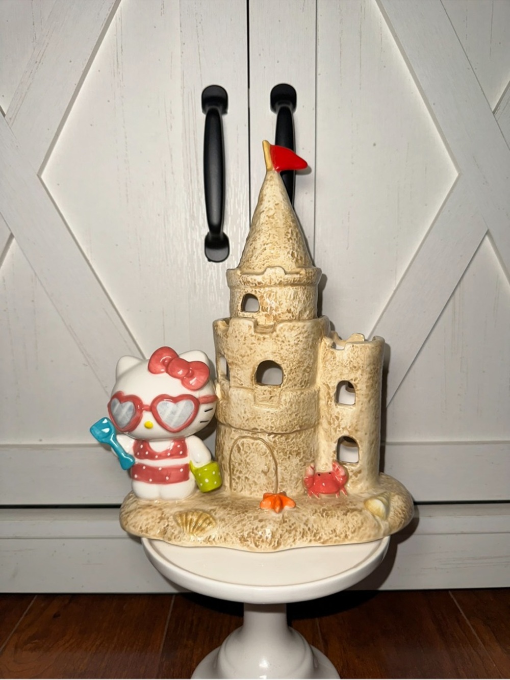 Hello Kitty Sandcastle Ceramic Figurine